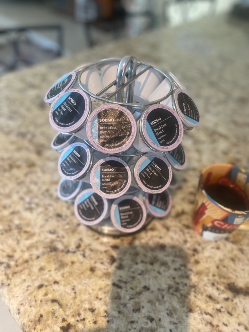 Silver Metal Coffee Pod Holder